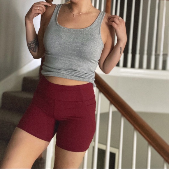 Athletic Works Pants - 3/$25 ✨ Red athletic biker shorts (with pockets!)